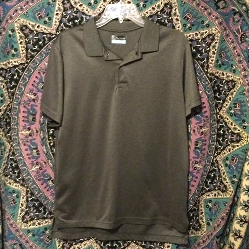 Men's PGA Tour Golfing Polo shirt. Grey. Mens size medium.